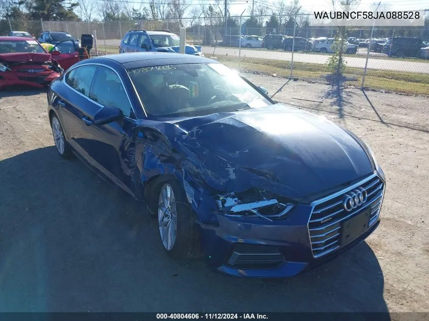 2018 Audi A5 2.0T Premium VIN: WAUBNCF58JA088528 Lot: 40804606