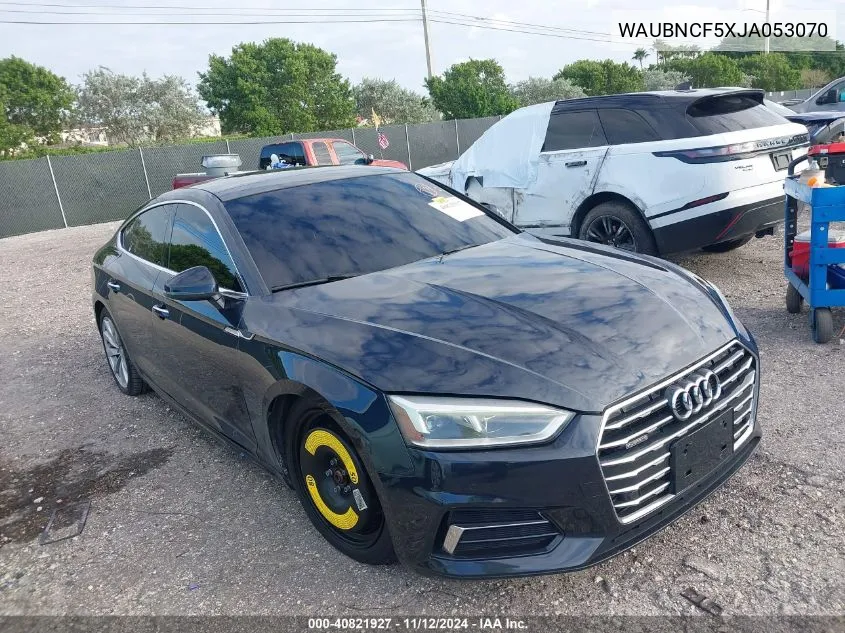 2018 Audi A5 2.0T Premium VIN: WAUBNCF5XJA053070 Lot: 40821927