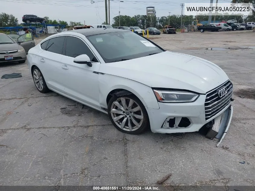 2018 Audi A5 2.0T Premium VIN: WAUBNCF59JA050225 Lot: 40851551