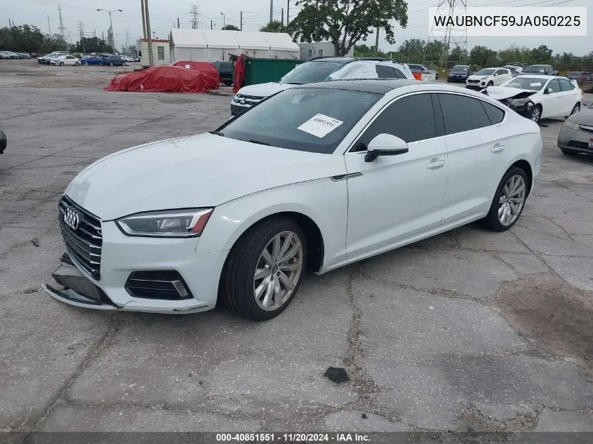 2018 Audi A5 2.0T Premium VIN: WAUBNCF59JA050225 Lot: 40851551