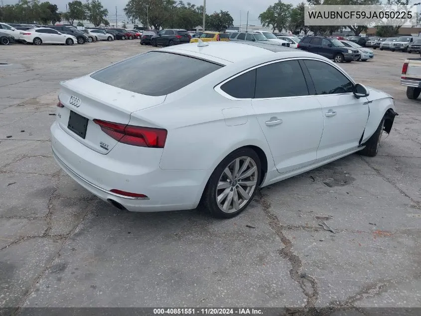 2018 Audi A5 2.0T Premium VIN: WAUBNCF59JA050225 Lot: 40851551