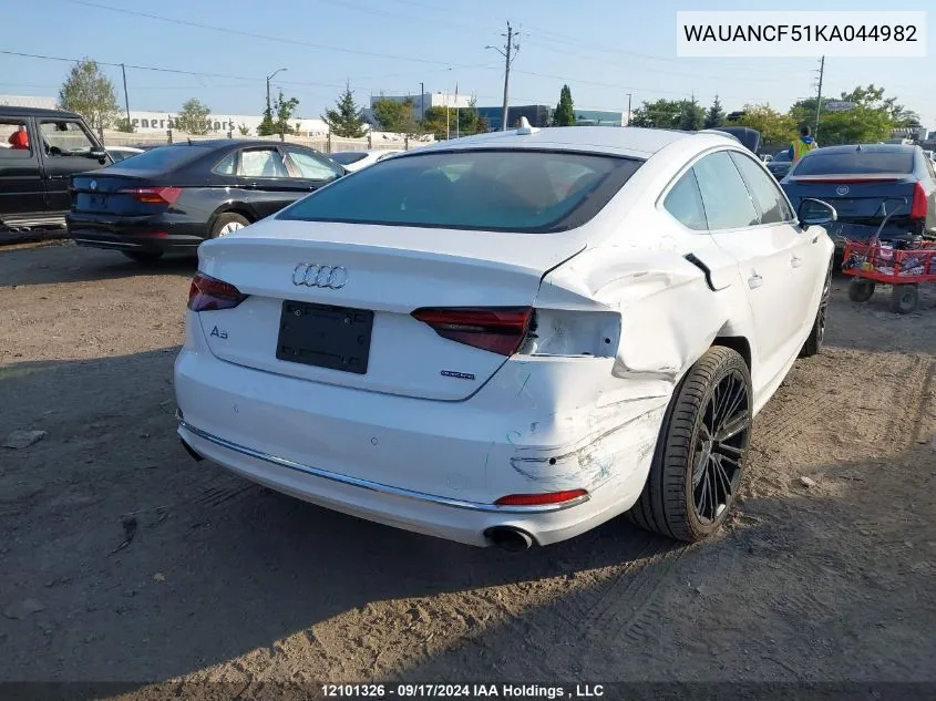 WAUANCF51KA044982 2019 Audi A5 Sportback