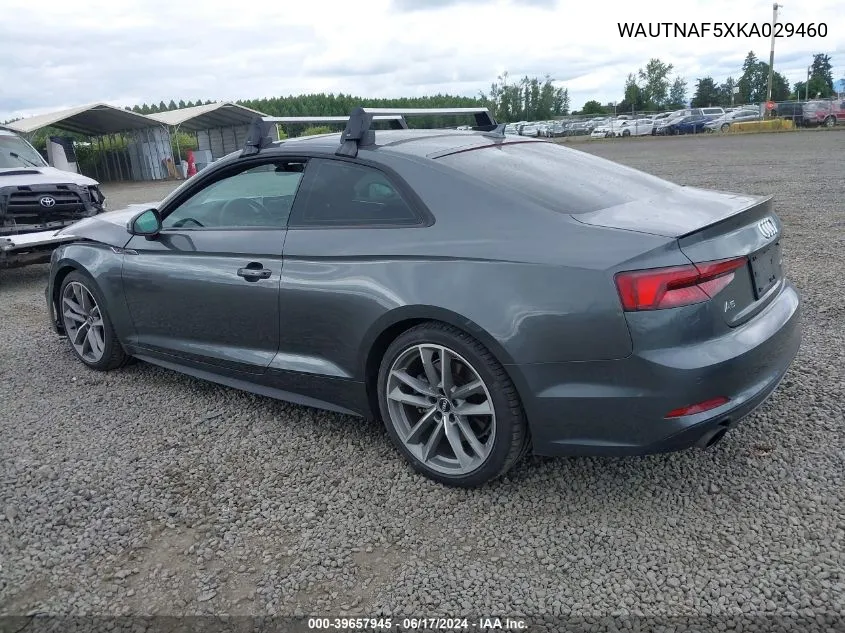 WAUTNAF5XKA029460 2019 Audi A5 45 Premium