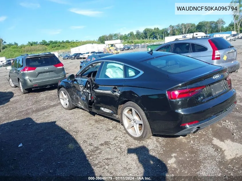 WAUDNCF50KA096794 2019 Audi A5 45 Premium