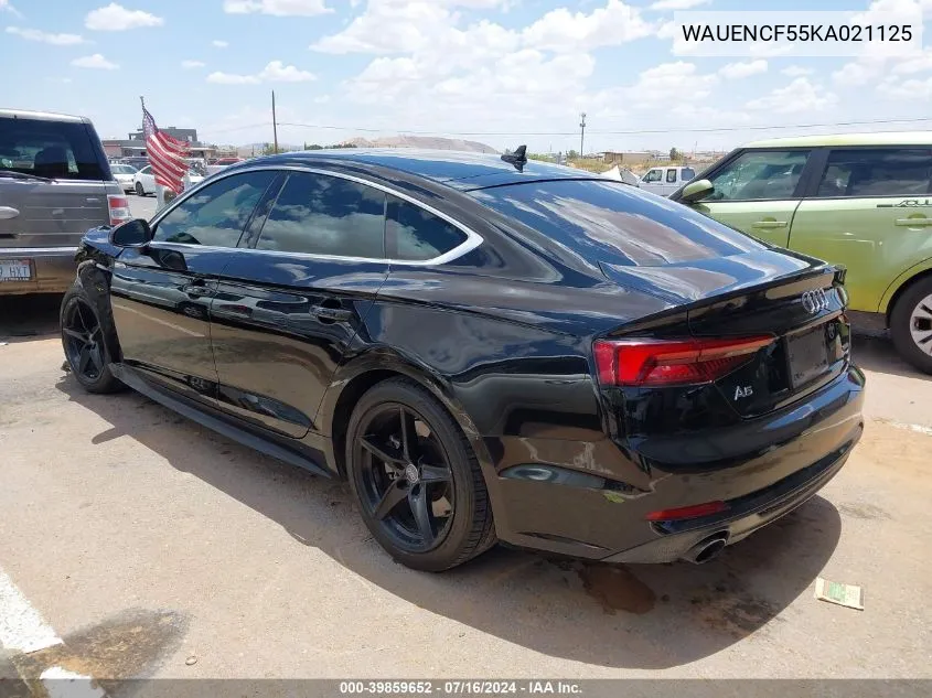 WAUENCF55KA021125 2019 Audi A5 45 Premium