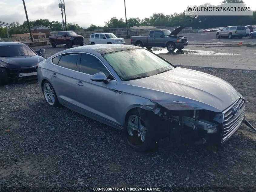 WAUENCF52KA016626 2019 Audi A5 45 Premium