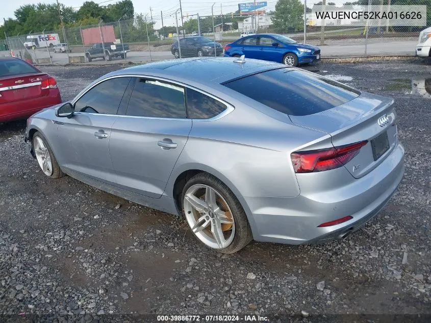 WAUENCF52KA016626 2019 Audi A5 45 Premium