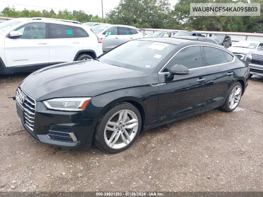 WAUBNCF54KA095803 2019 Audi A5 45 Premium