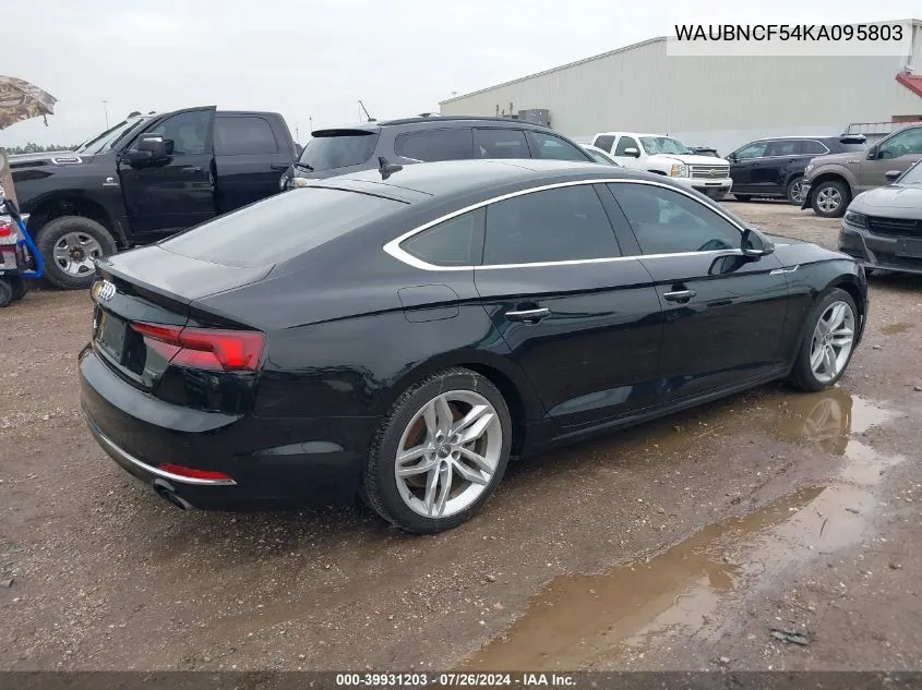 2019 Audi A5 45 Premium VIN: WAUBNCF54KA095803 Lot: 39931203