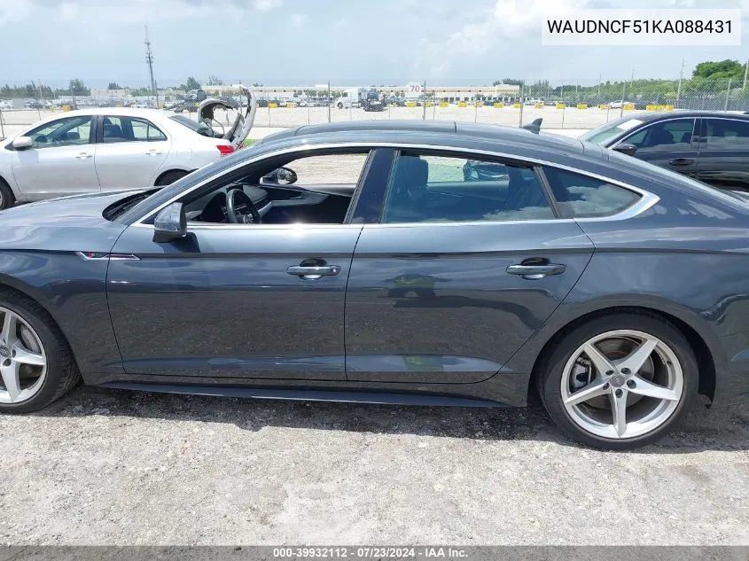 WAUDNCF51KA088431 2019 Audi A5 45 Premium