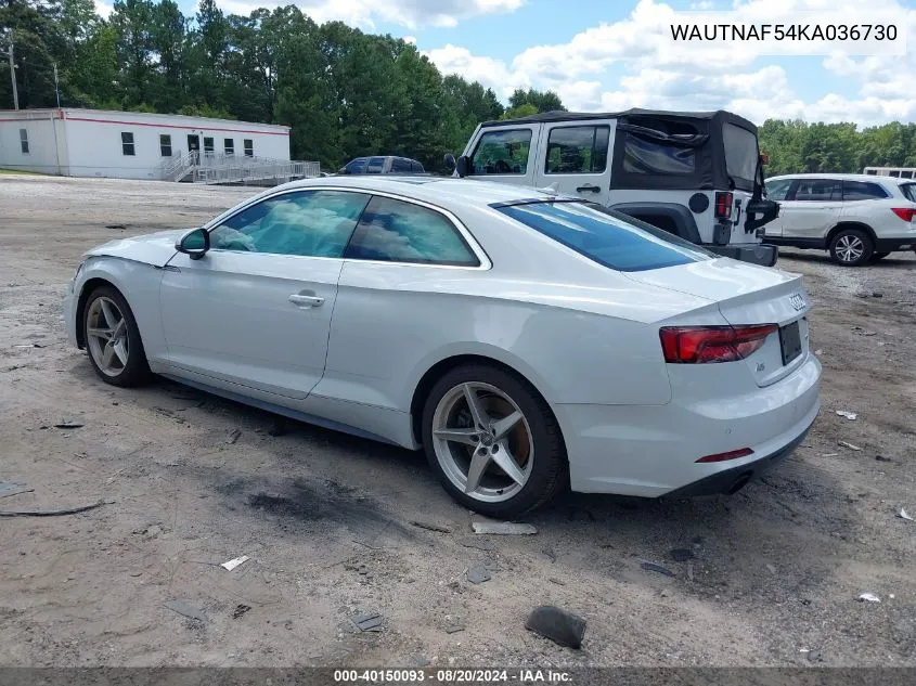 WAUTNAF54KA036730 2019 Audi A5 45 Premium