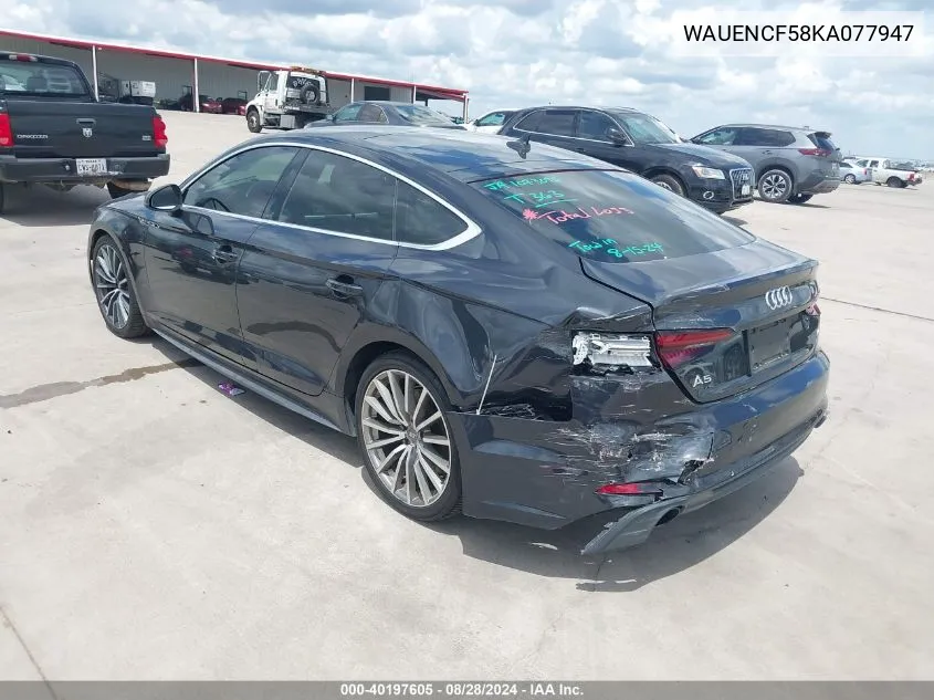 WAUENCF58KA077947 2019 Audi A5 45 Premium