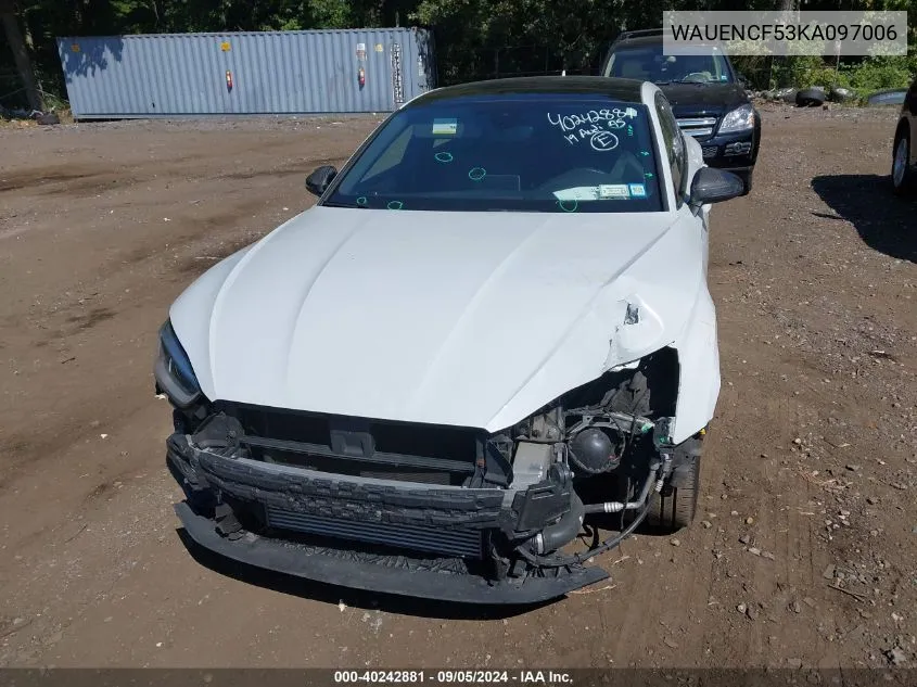 WAUENCF53KA097006 2019 Audi A5 45 Premium