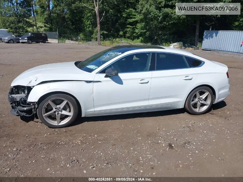 WAUENCF53KA097006 2019 Audi A5 45 Premium