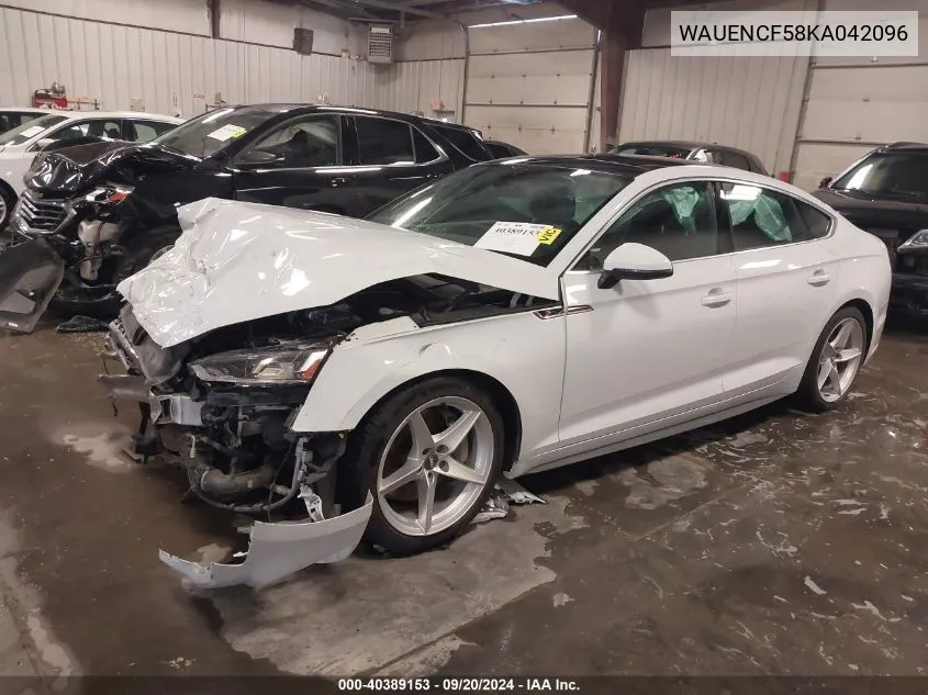 WAUENCF58KA042096 2019 Audi A5 45 Premium