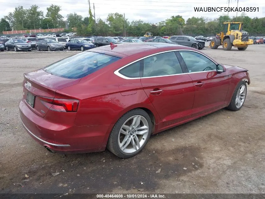 WAUBNCF50KA048591 2019 Audi A5 45 Premium