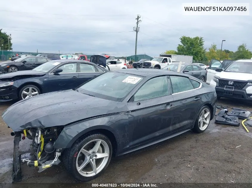 WAUENCF51KA097456 2019 Audi A5 45 Premium