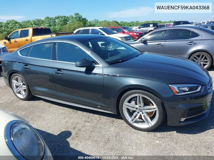 WAUENCF59KA043368 2019 Audi A5 45 Premium