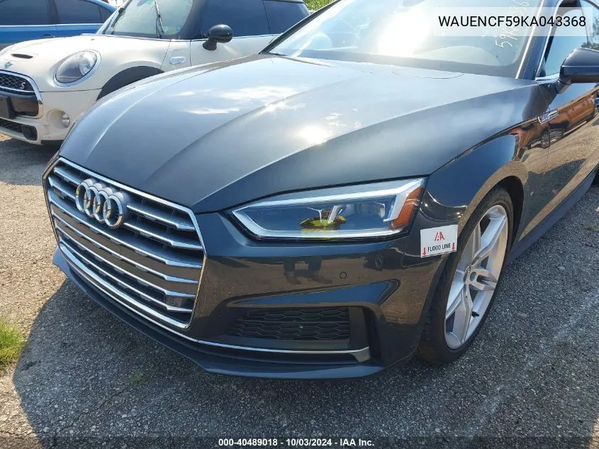 WAUENCF59KA043368 2019 Audi A5 45 Premium