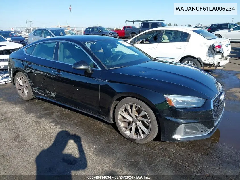 WAUANCF51LA006234 2020 Audi A5 Premium