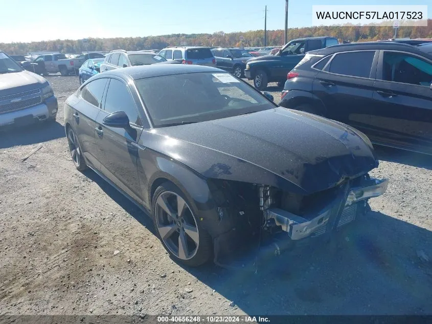 2020 Audi A5 Sportback Premium Plus 45 Tfsi Quattro S Tronic VIN: WAUCNCF57LA017523 Lot: 40656248