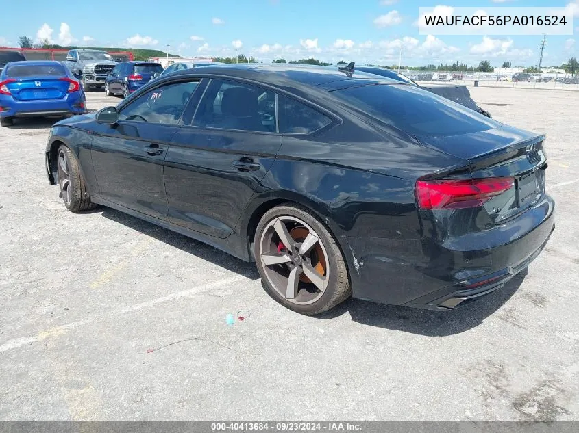 2023 Audi A5 Sportback Premium Plus 45 VIN: WAUFACF56PA016524 Lot: 40413684