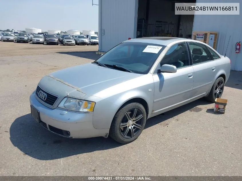 1998 Audi A6 VIN: WAUBA24B1WN166811 Lot: 39974431