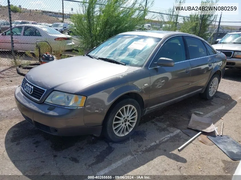 WAUBA24B2WN080259 1998 Audi A6