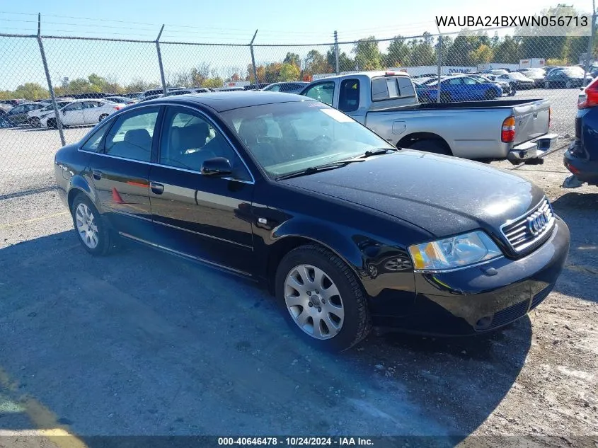 1998 Audi A6 2.8 Quattro VIN: WAUBA24BXWN056713 Lot: 40646478