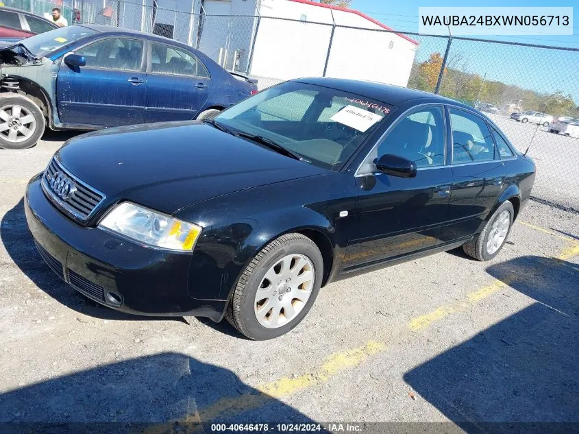 1998 Audi A6 2.8 Quattro VIN: WAUBA24BXWN056713 Lot: 40646478