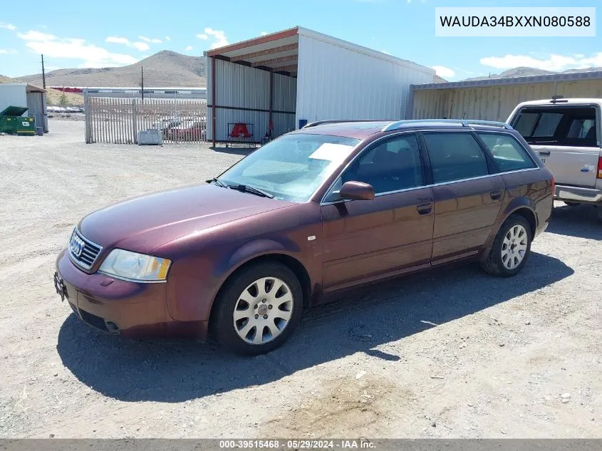 1999 Audi A6 2.8 Avant VIN: WAUDA34BXXN080588 Lot: 39515468