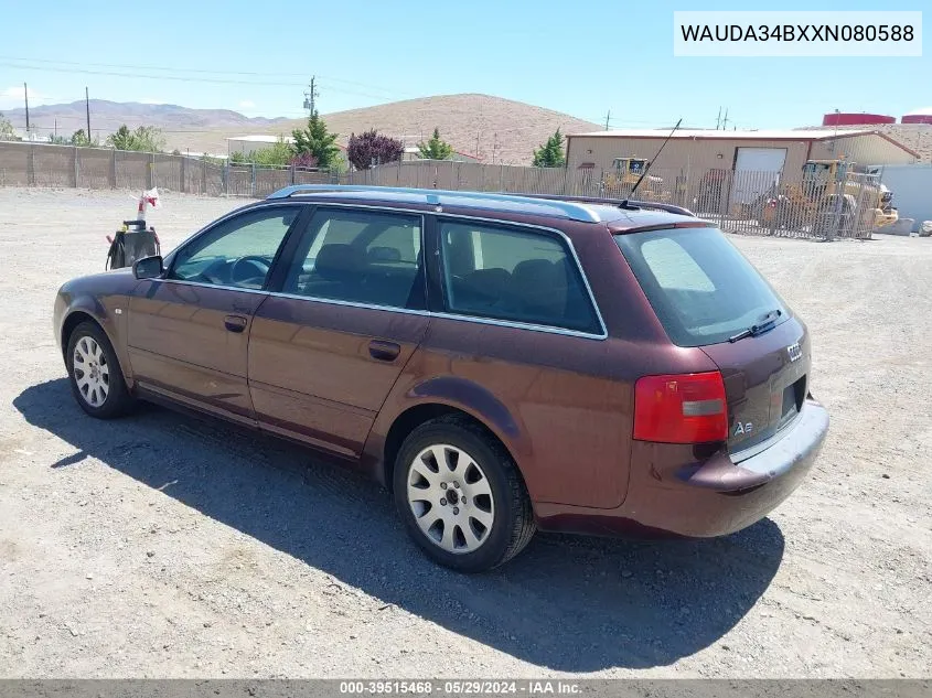 1999 Audi A6 2.8 Avant VIN: WAUDA34BXXN080588 Lot: 39515468