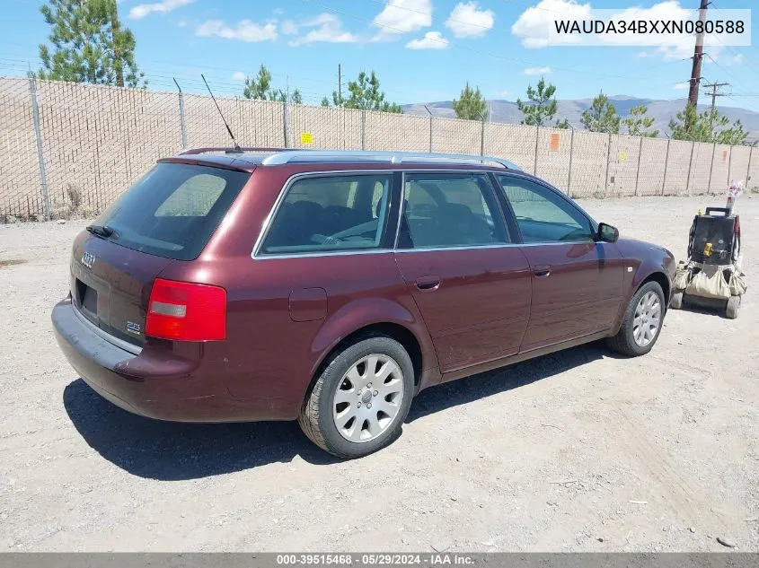 1999 Audi A6 2.8 Avant VIN: WAUDA34BXXN080588 Lot: 39515468