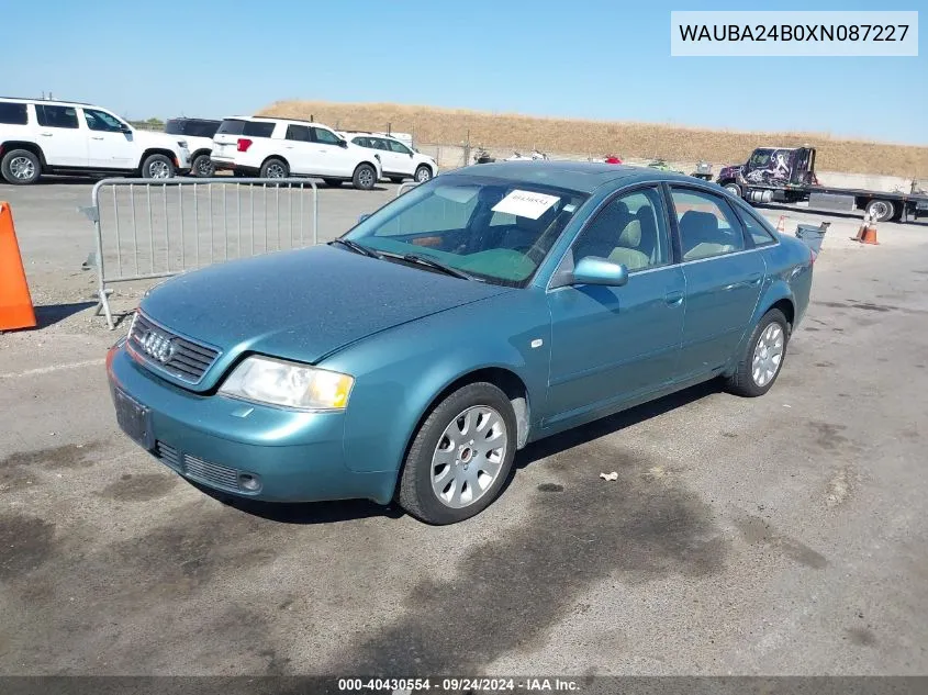 WAUBA24B0XN087227 1999 Audi A6