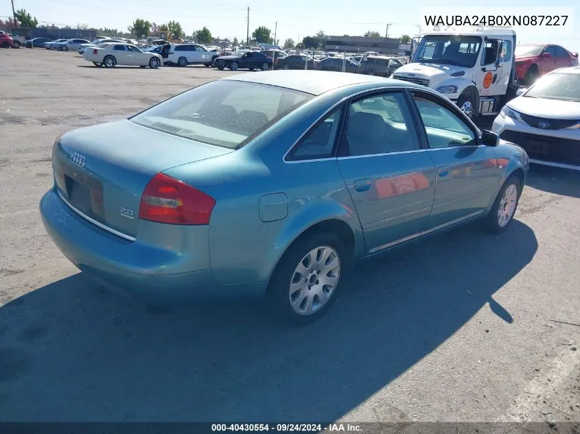 WAUBA24B0XN087227 1999 Audi A6