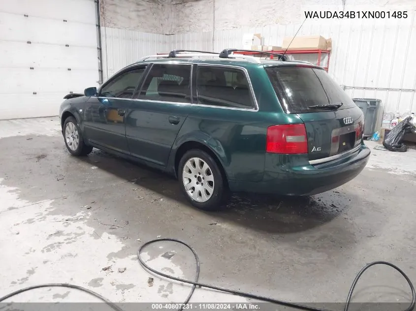 1999 Audi A6 2.8 Avant VIN: WAUDA34B1XN001485 Lot: 40807231