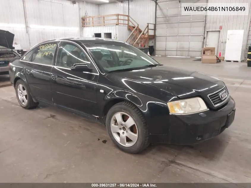 2001 Audi A6 2.7T VIN: WAUED64B61N106849 Lot: 39631257