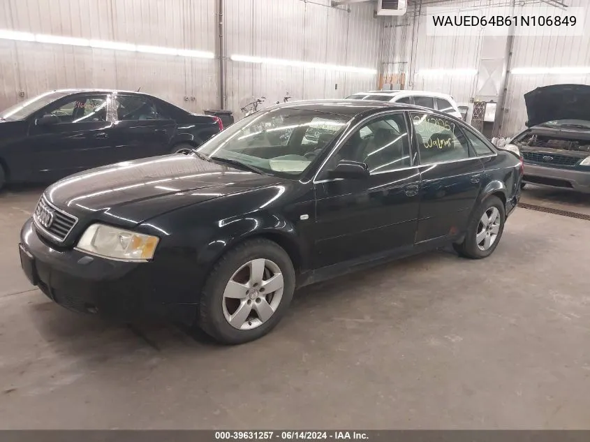 WAUED64B61N106849 2001 Audi A6 2.7T