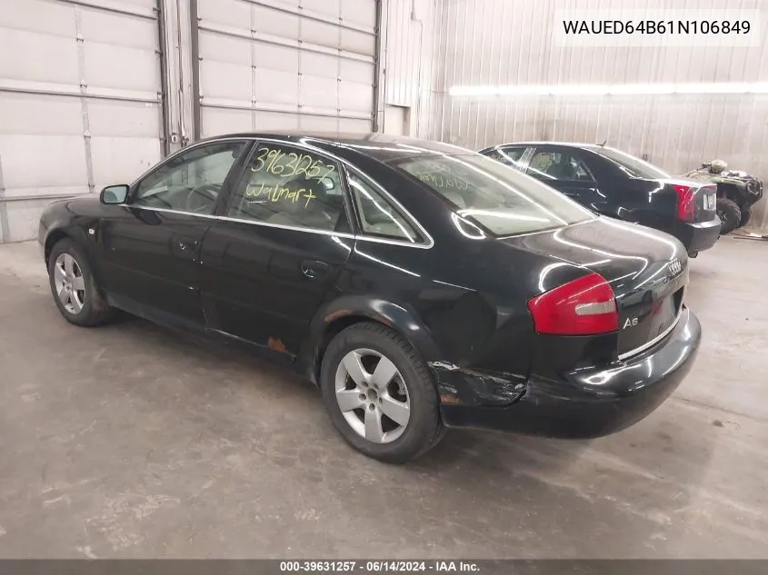 WAUED64B61N106849 2001 Audi A6 2.7T