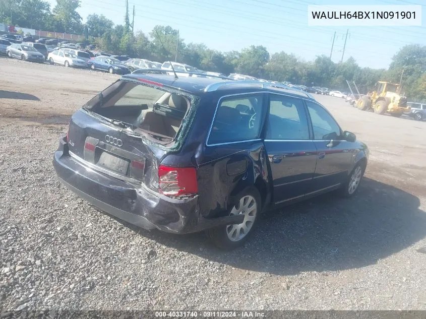 2001 Audi A6 Avant VIN: WAULH64BX1N091901 Lot: 40331740