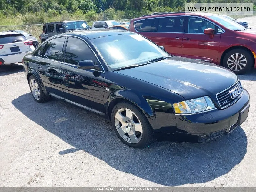 2001 Audi A6 4.2 Quattro VIN: WAUZL64B61N102160 Lot: 40476698