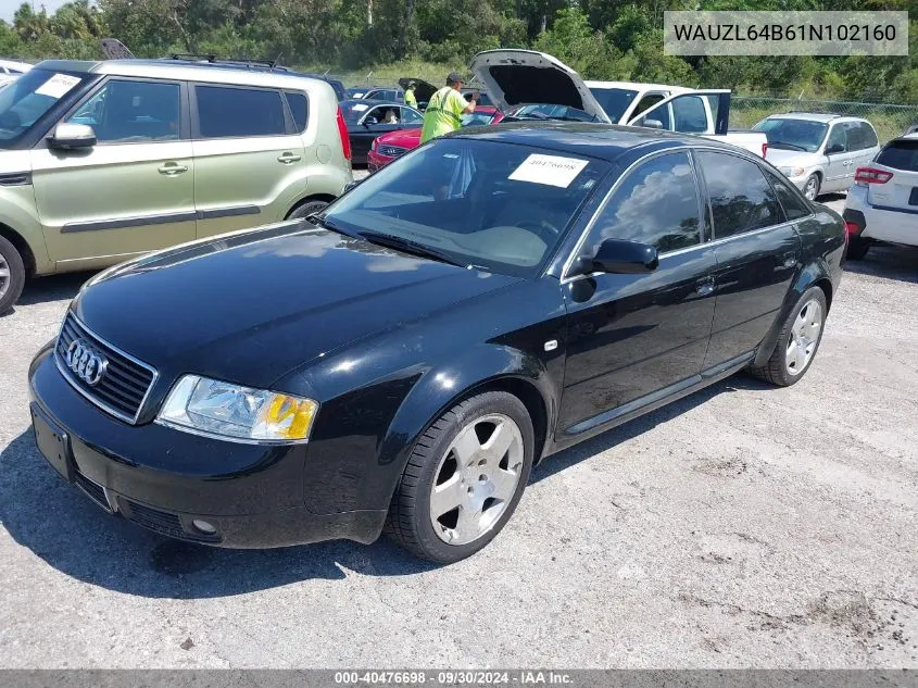 2001 Audi A6 4.2 Quattro VIN: WAUZL64B61N102160 Lot: 40476698