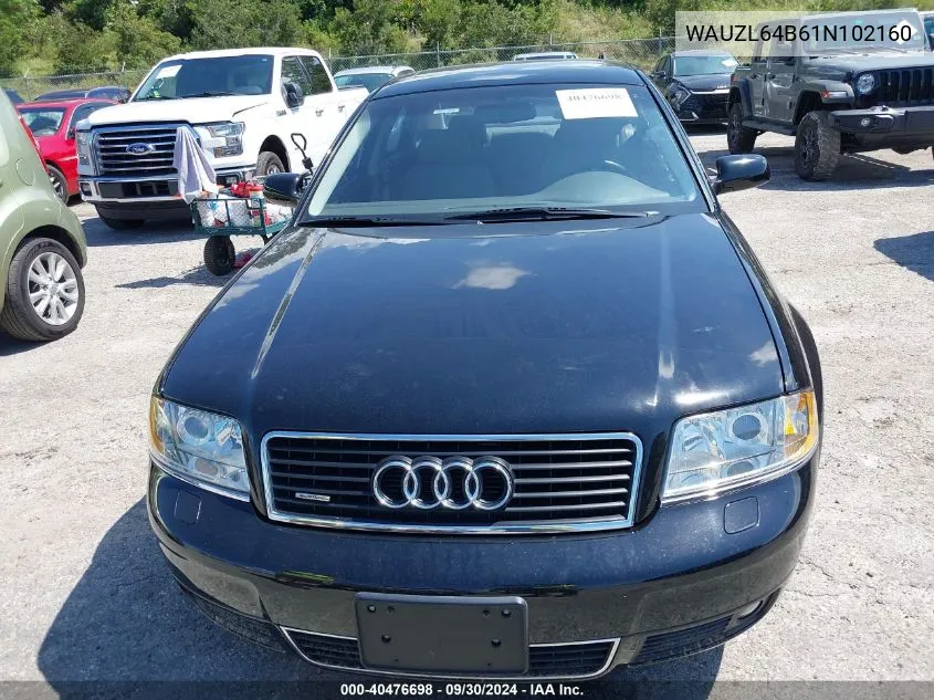 WAUZL64B61N102160 2001 Audi A6 4.2 Quattro