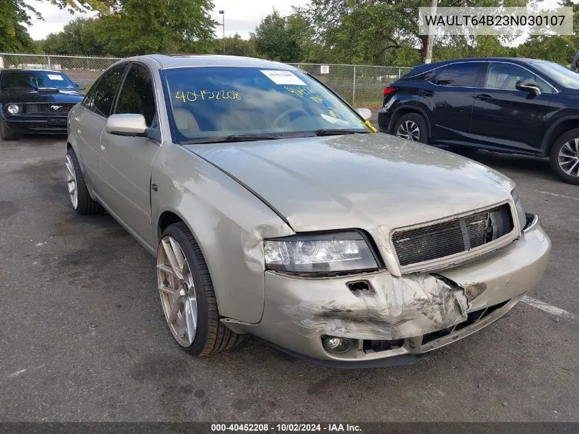 WAULT64B23N030107 2003 Audi A6 3.0