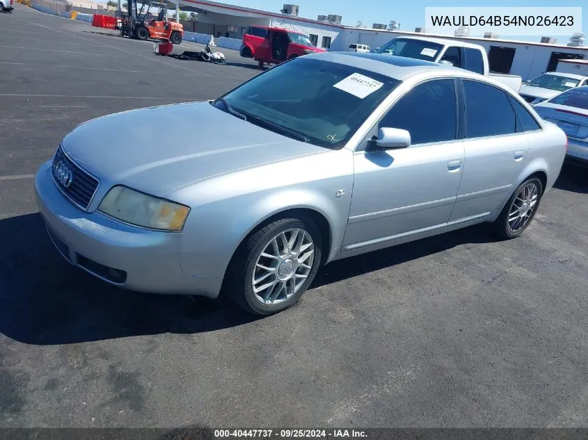 WAULD64B54N026423 2004 Audi A6 2.7T