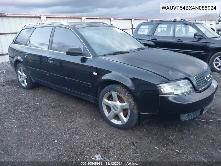 2004 Audi A6 Avant VIN: WAUVT54BX4N088924 Lot: 40848988