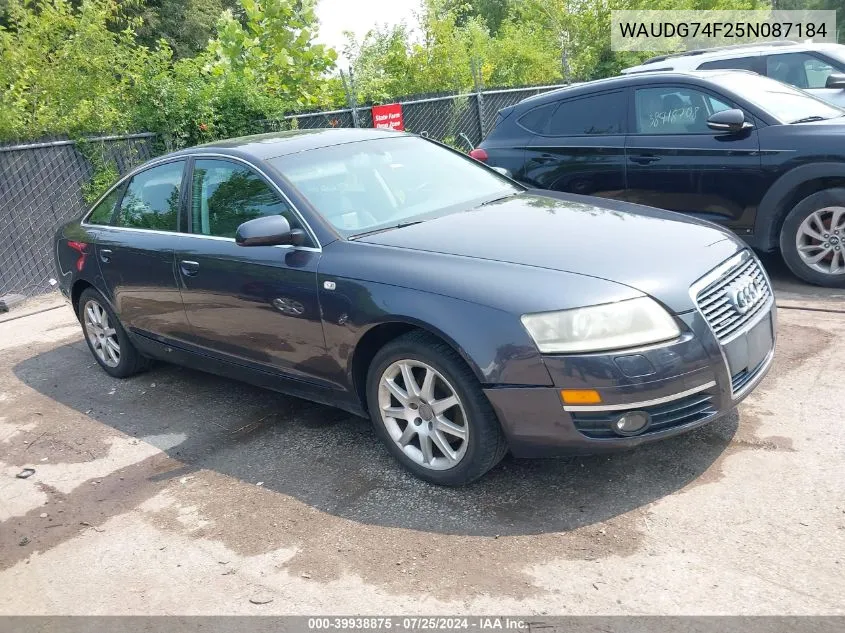 WAUDG74F25N087184 2005 Audi A6 3.2