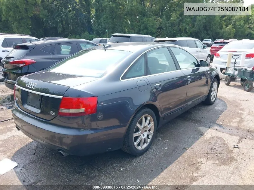 WAUDG74F25N087184 2005 Audi A6 3.2