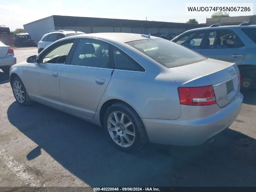 WAUDG74F95N067286 2005 Audi A6 3.2