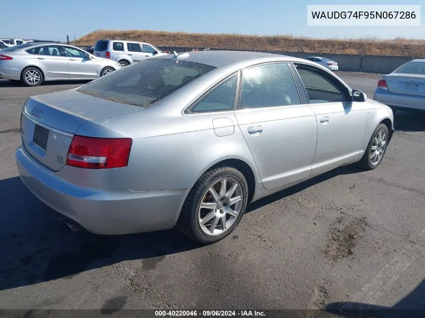 WAUDG74F95N067286 2005 Audi A6 3.2